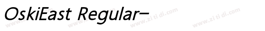 OskiEast Regular字体转换